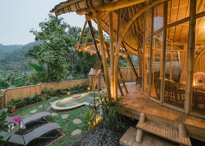 Sunrise Hill Bamboo House-private Jungle Sidemen (Bali)