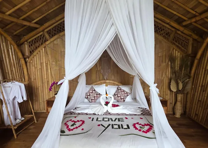 Villa Sunrise Hill Bamboo House-private Jungle Sidemen (Bali)