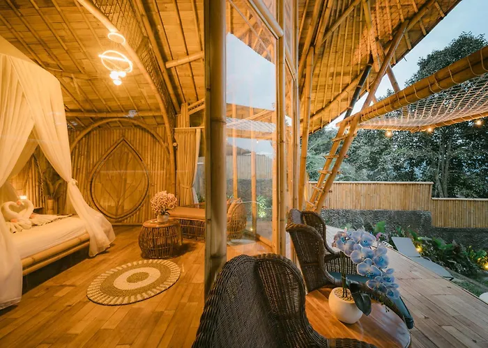 Sunrise Hill Bamboo House-private Jungle Sidemen (Bali)