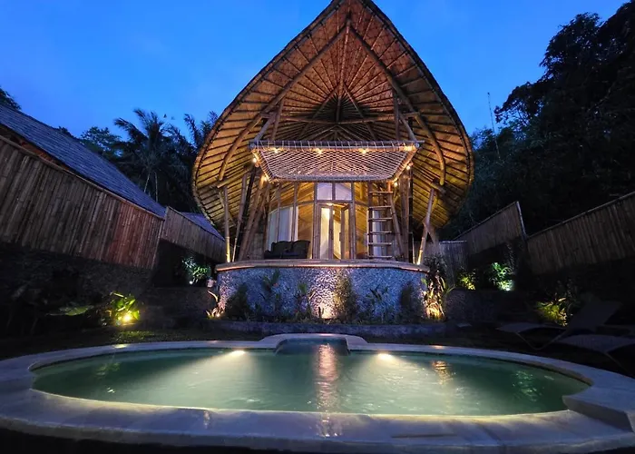 Sunrise Hill Bamboo House-private Jungle * Sidemen (Bali)