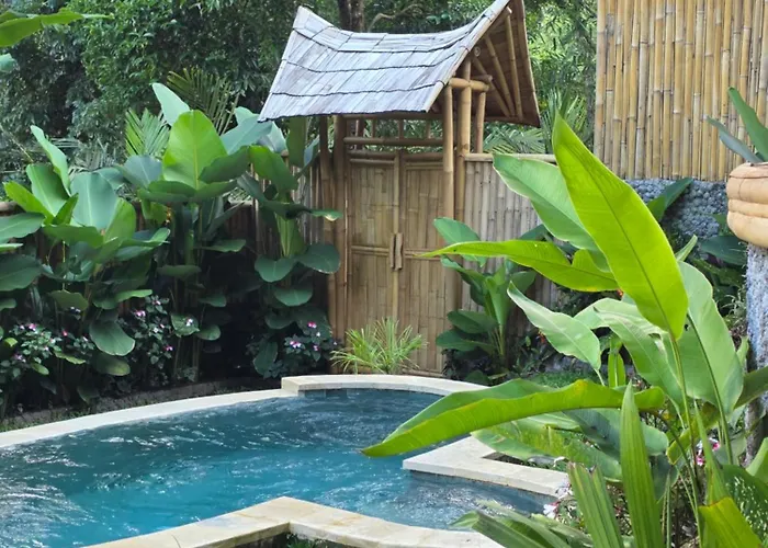 Villa Sunrise Hill Bamboo House-private Jungle