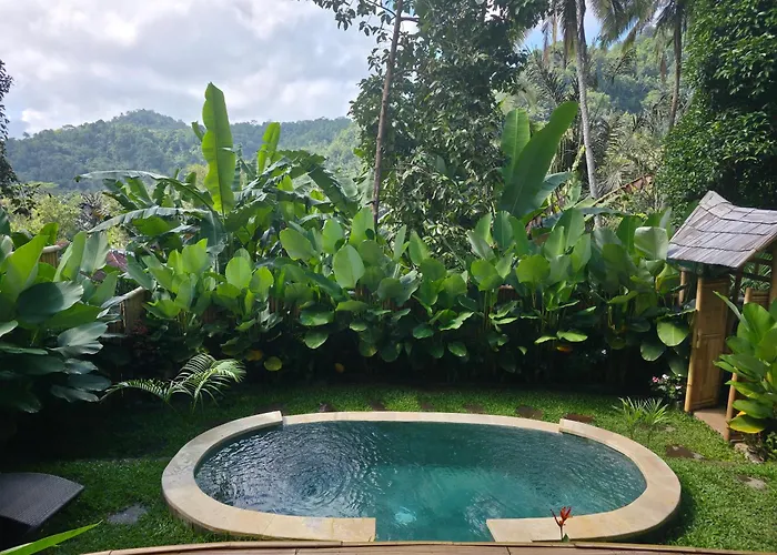 Villa Sunrise Hill Bamboo House-private Jungle Sidemen (Bali)
